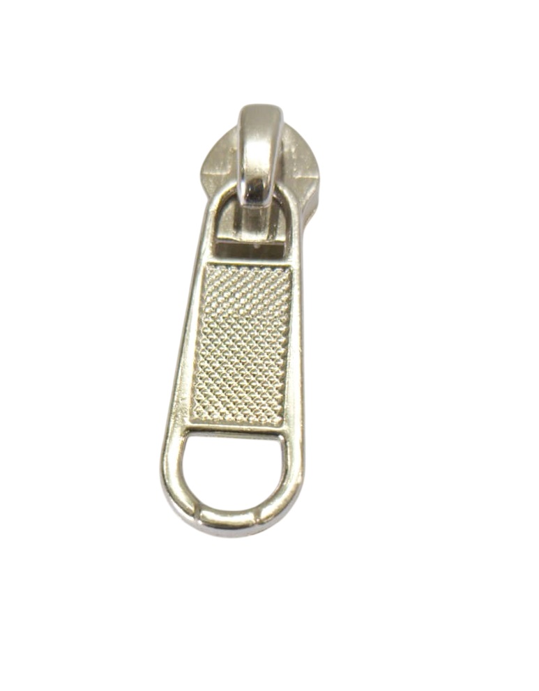 BPR #8 Non Lock Nickel Zipper Slider for Bags & Accessories | Metal #8 Zip Slider Manufacturer India